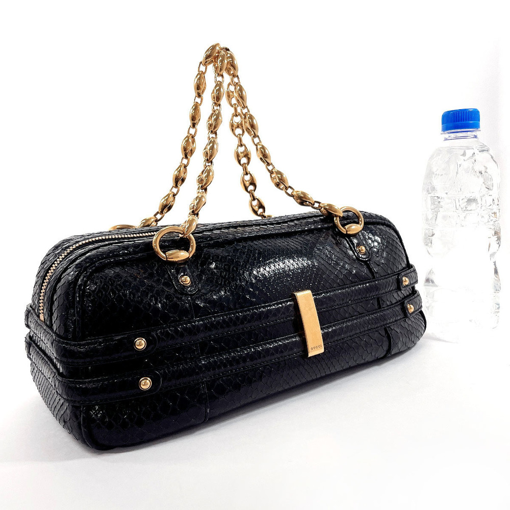 Gucci Handbag Black Collaboration Python Isetan A… - image 1